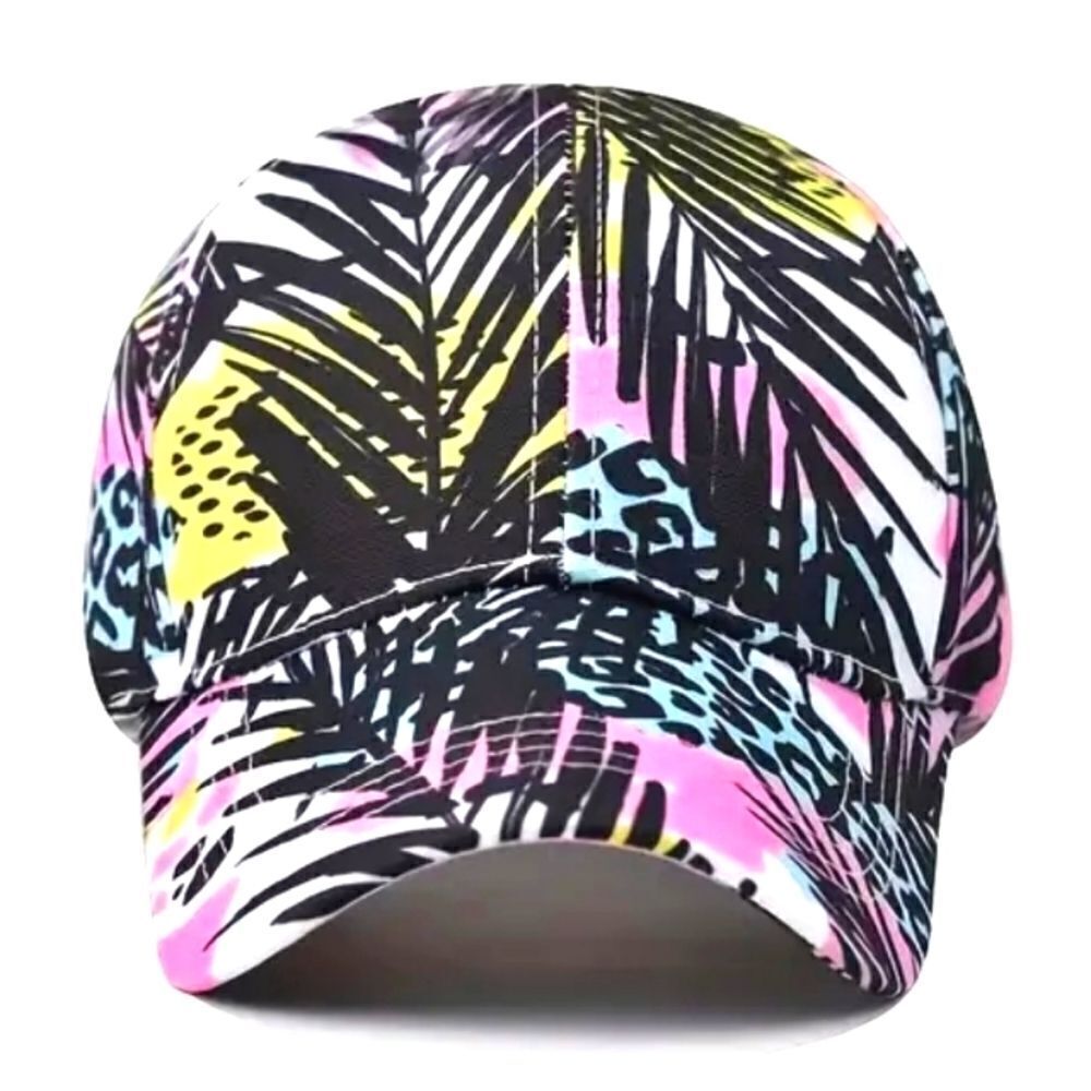 Leopard Coconut Tree Print unisex baseball cap